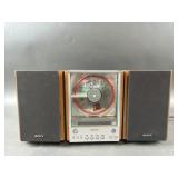 Vintage Sony CD Player w/ Speakers