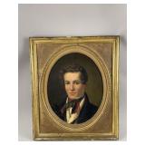 Antique Vintage Framed Oil Painting on Canvas