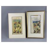 Framed & Print Of Persian Miniature Painting