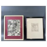 (2) Framed Prints