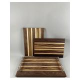 Maple & Walnut Serving Tray & Cutting Boards