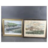 Vintage Framed Pictures of Steamboats