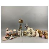 Real Butterflies & Assorted Animal Figurines