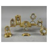 Vintage Collection of Miniature Clocks