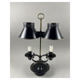 Vintage Toleware Two Way Student Candle Holder