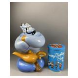 Vintage Disney Alladin Genie Cookie Jar & More