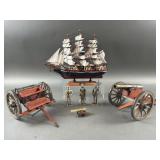 Model Ship, Cannons & More