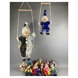 Decorative Assorted Clown Dolls