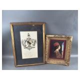 (2) Vintage Framed Prints
