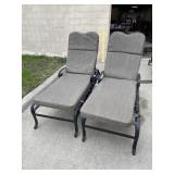 Wrought Iron Lounge Chase Chairs