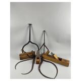 Antique Forged Iron Ice Tongs & More