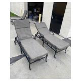 Wrought Iron Lounge Chase Chairs