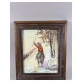 Framed/Signed Oil Painting on Canvas by Gallagher