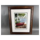 Signed & Numbered & Framed "Canoeï¿½