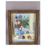 Vtg Framed & Signed Oil Painting On Canvas