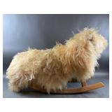 Natural Sheepskin Childrenï¿½s  Rocking Horse