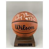 Signed Basketball by Alonzo Mourning