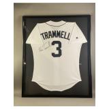 Signed & Framed Alan Trammell Jersey W/COA
