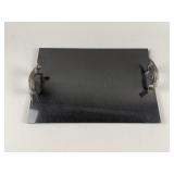 Granite & Bronze Cat Handles Serving Tray