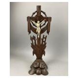 Antique Arma Christi Wooden Crucifix