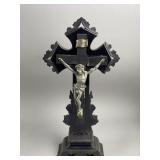 Antique French Cross Crucifix Germany Wall Christ