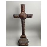 Tramp Art Wood Crucifix