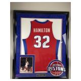 Signed/Framed DP Jersey Richard Hamilton w/COA