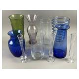 Vintage Colored & Clear Vases