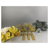 Gold-Tone Metal Nativity, Cherub Angels, & More