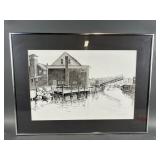 Signed & Framed Monochromic Lithograph