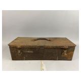 Vintage Rustic Metal Toolbox