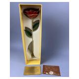 24K Gold Plated Dipped Decorative Rose w/ COA