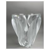 Signed Lalique Crystal Ingrid Vase