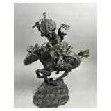 Artist Buck McCain Plains Warrior Bronze Sculpture