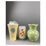 (3) Vintage Ceramic Vases