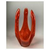 Vintage Colored Glass Candle Holder