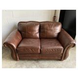 Brown 100% Leather Couch