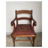 Antique Wooden Armchair French Empire Style