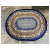 Vintage Braided "Rag Rug" Style Area Rug