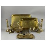 Antique Brass Candle Snuffer & More