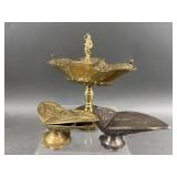 Antique Metal Incense Boats