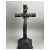 Hand Carved Freestanding Crucifix Altar Cross