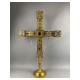 Antique Jeweled Reliquary Cross