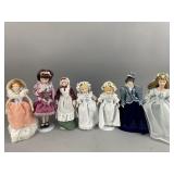 (7) Vintage Porcelain Dolls