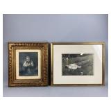 (2) Framed Repro Paintings