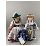 Vintage Collectible Schneider Porcelain Dolls