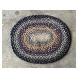 Vintage Braided "Rag Rug" Style Area Rug
