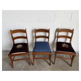 (3) Cherrywood Dining Chairs