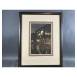 Framed & Signed Oriental Marketplace