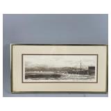 Framed/Signed/# Etching Print by J. Talbot